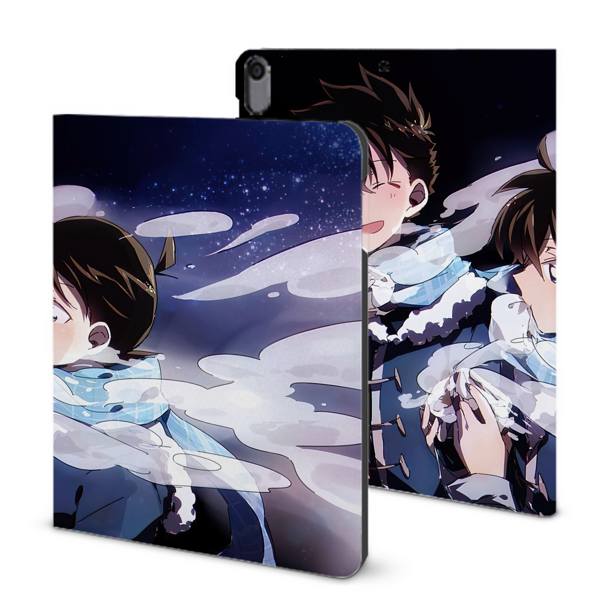 （画像用） 名探偵コナン Detective Conan IPad ケース ブック型 PUレザー TPU 耐衝撃 軽量 薄型 ペン収納なし 全面保護 IPad 各モデル対応
